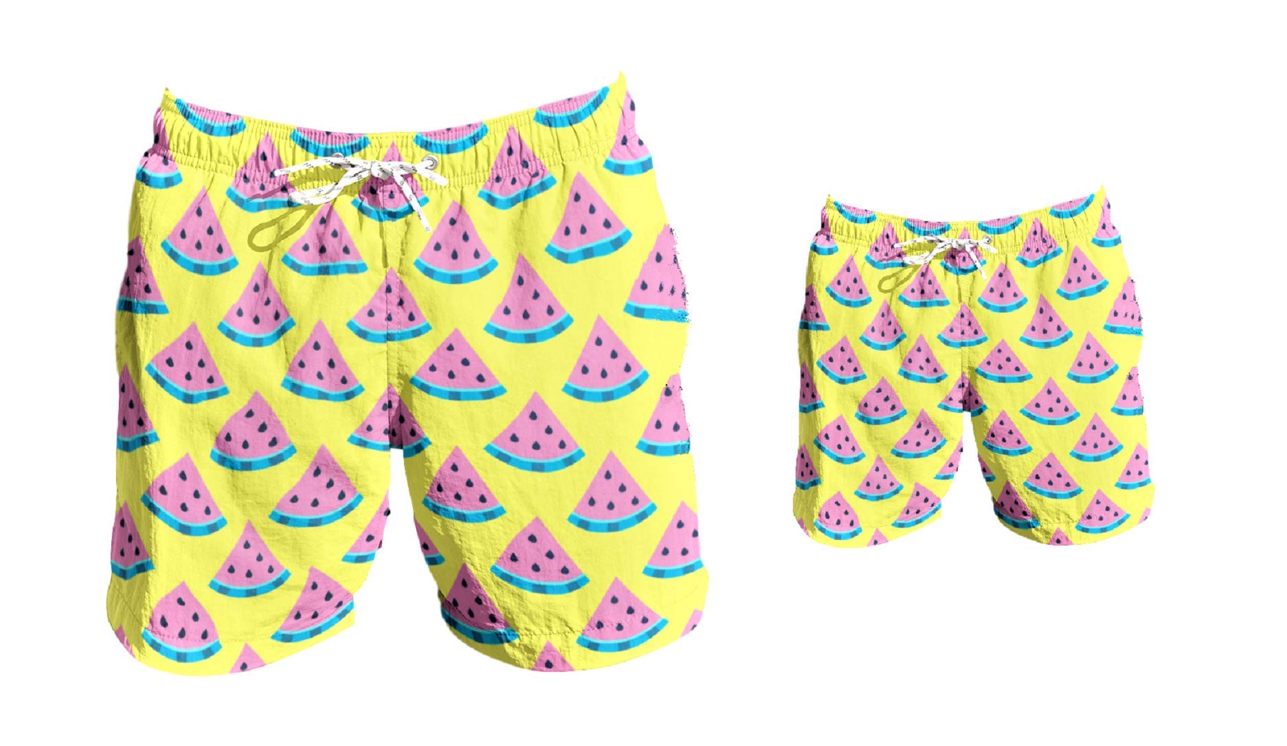 Father & Son Matching Swim Trunks - Quick Dry Swim Shorts for Men & Boys - Beach, Pool, Vacation Family Outfits