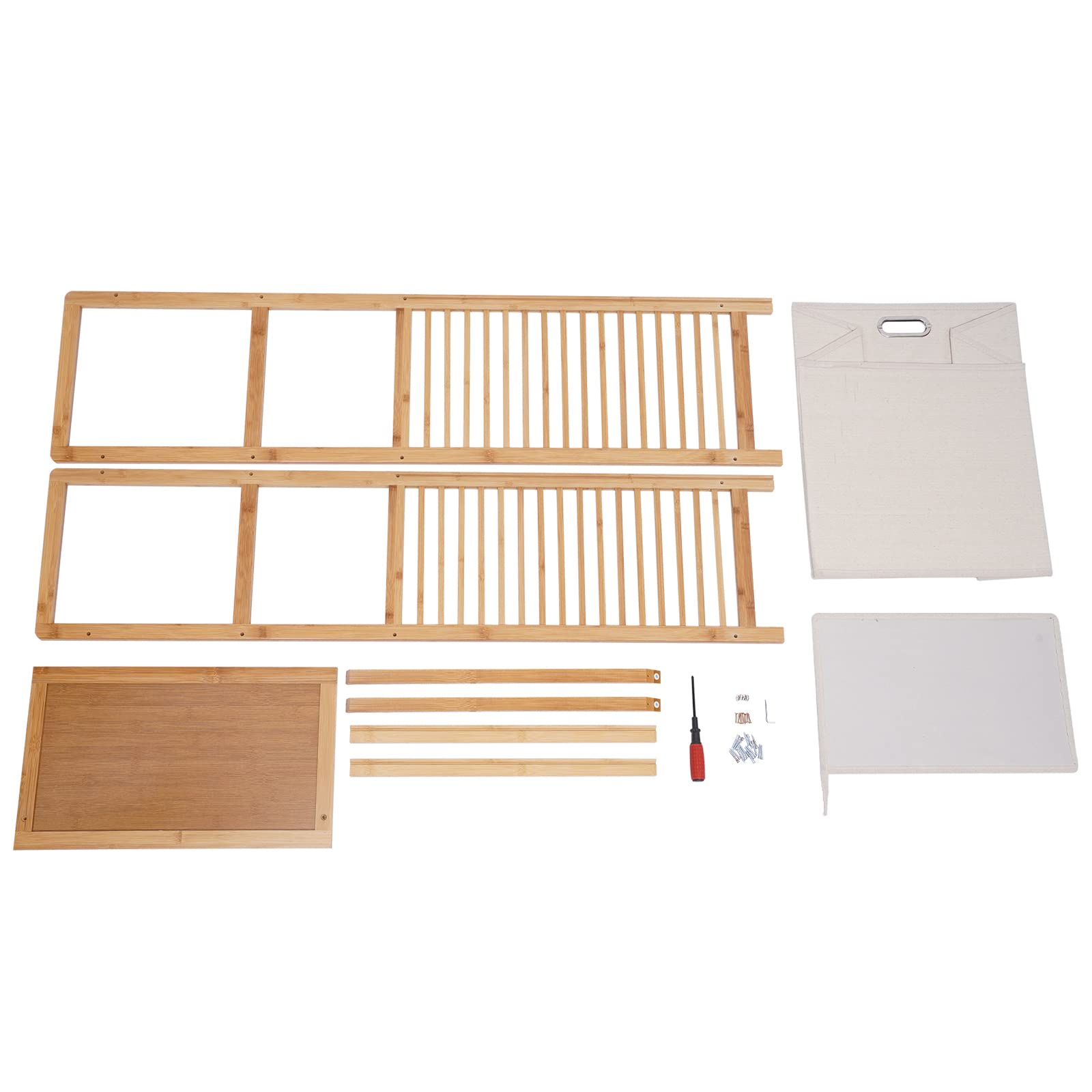 3-Tier Bamboo Laundry Hamper Organizer with Tilt-Out Basket - Space-Saving Storage Shelf for Dirty Clothes - Perfect for Laundry Room, Bathroom, Bedroom & Closet Organization (Natural Wood) - Ideal for Small Spaces & Home Organization Needs