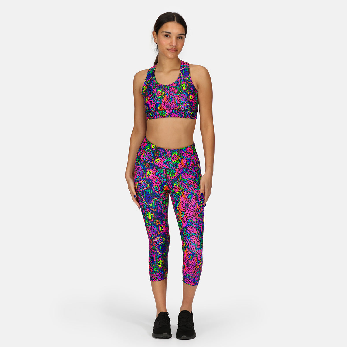 Celestial Capri Pants - Women's High Waisted Yoga Pants for Workout, Lounge & Travel - Soft Stretchy Comfortable Leggings for Yoga, Running & Everyday Wear