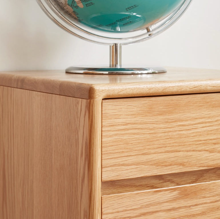 Solid Oak Wood Wall Mounted Floating Desk - Home Office, Study, or Workspace Solution for Small Spaces