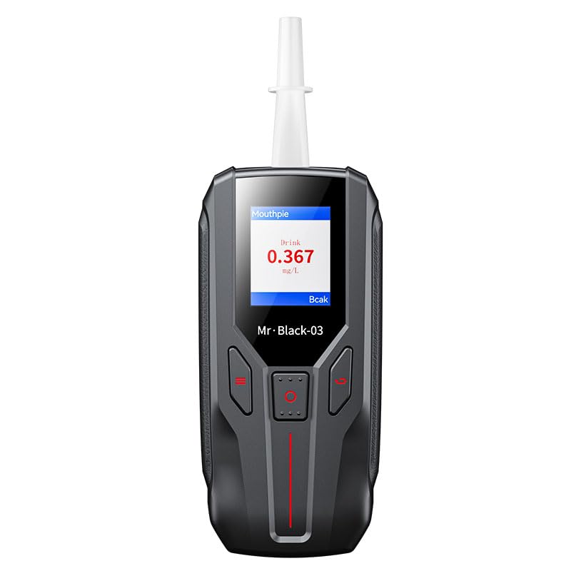 Professional Portable Breathalyzer - High Accuracy Alcohol Detector for Personal, Workplace & Road Safety | Perfect for Drivers, Employees & Family Alcohol Testing