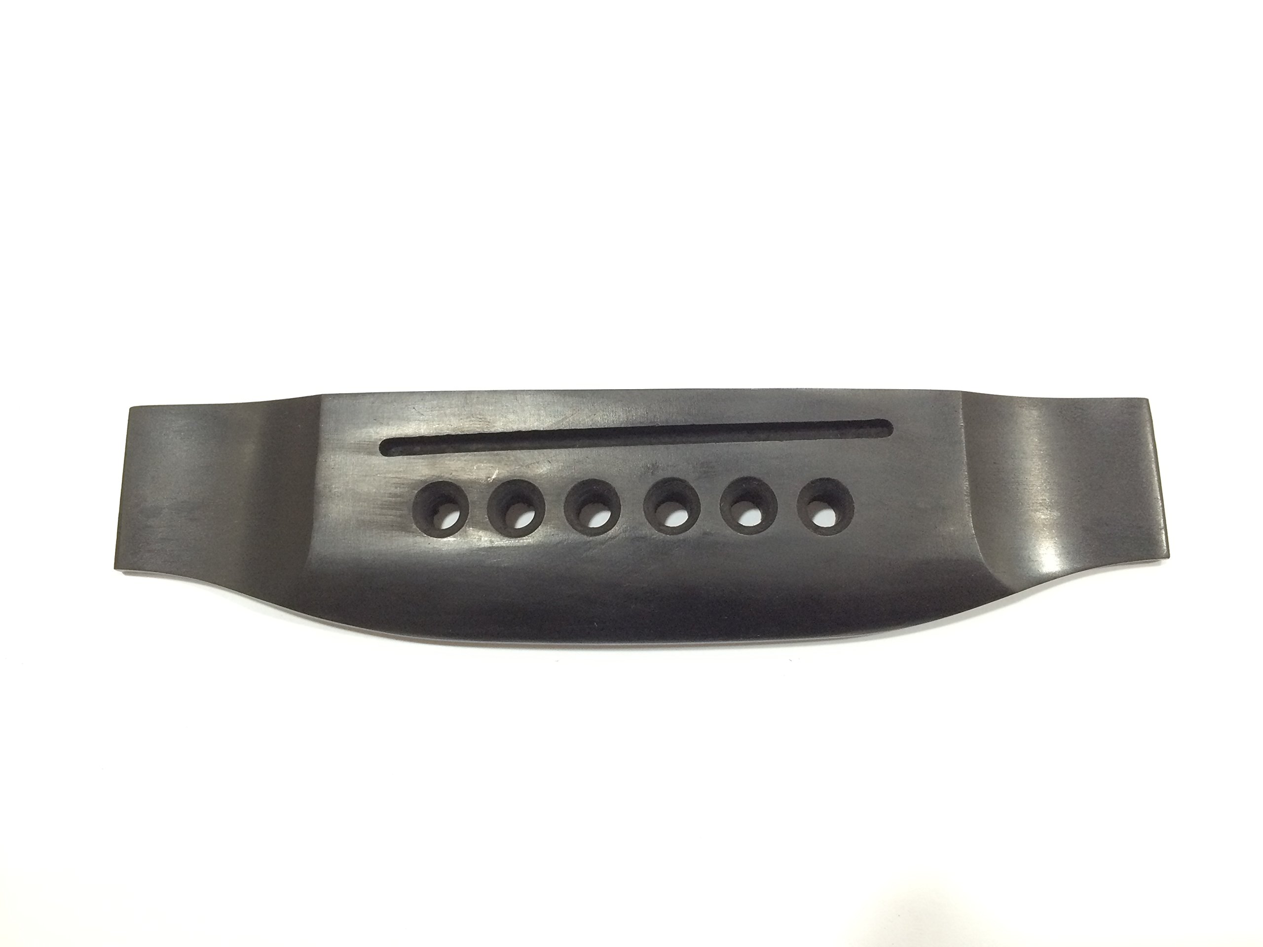 Martin Style 6-String Acoustic Guitar Bridge - Genuine Indian Ebony Wood Replacement Part for Professional Guitar Repair & Maintenance | Perfect for Luthiers, Musicians & DIY Guitar Upgrades