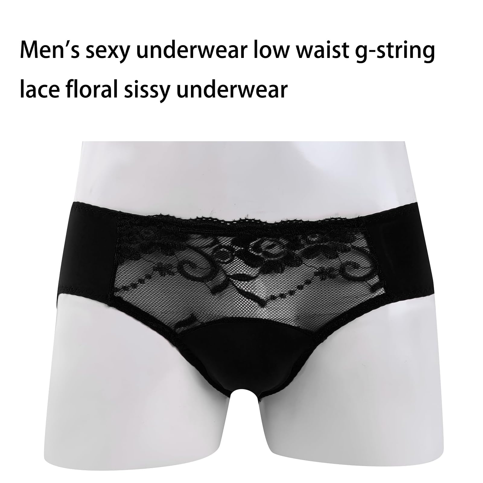 **Men's Lace Sexy Underwear - Comfortable G-String & Thong Lingerie for Sensual Wear - Perfect for Date Nights & Special Occasions**