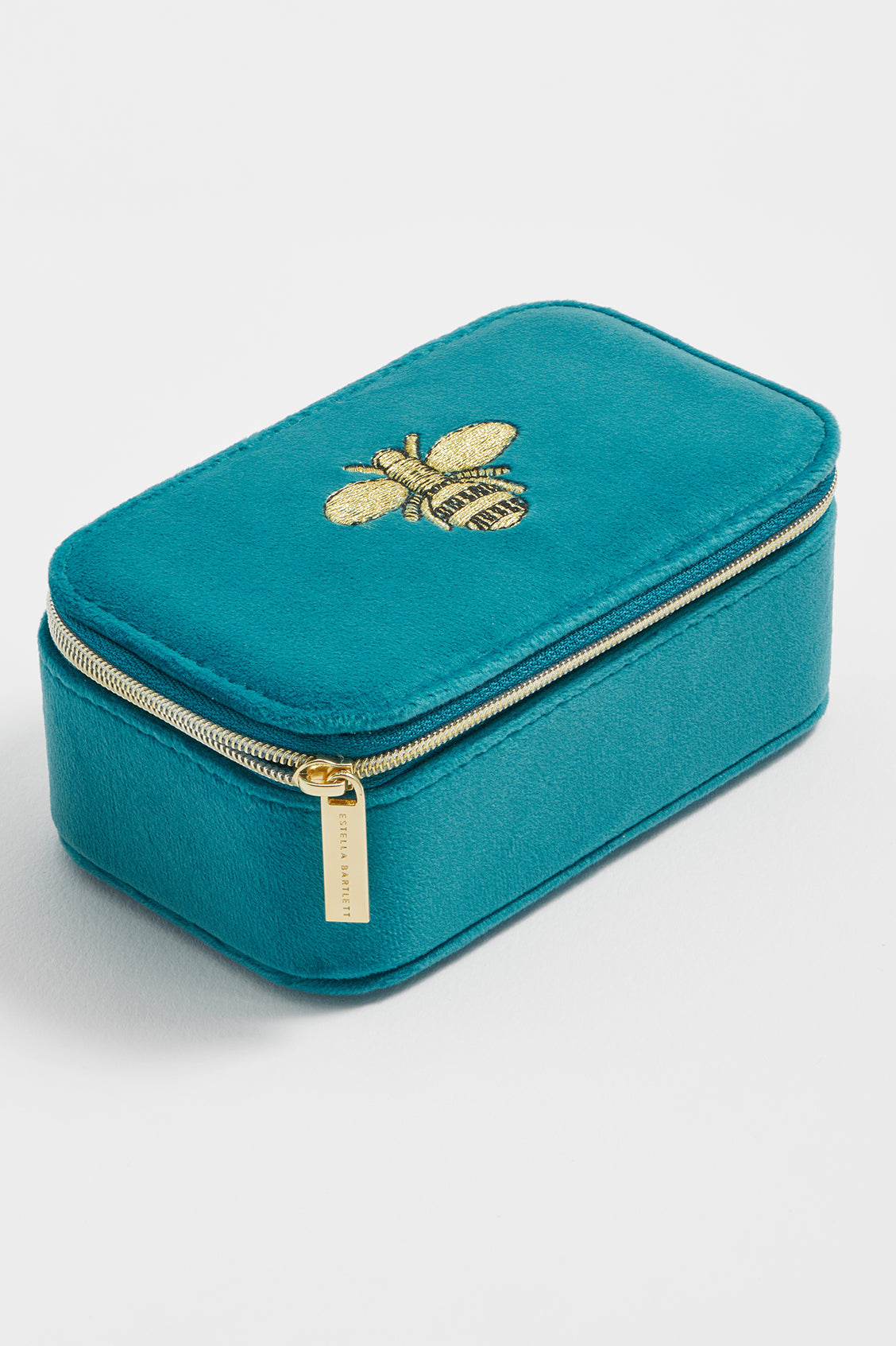 Handmade Embroidered Bee Jewelry Box - Small Gift Box for Rings, Earrings & Necklaces - Perfect for Wedding Favors, Bridesmaid Gifts & Birthday Presents