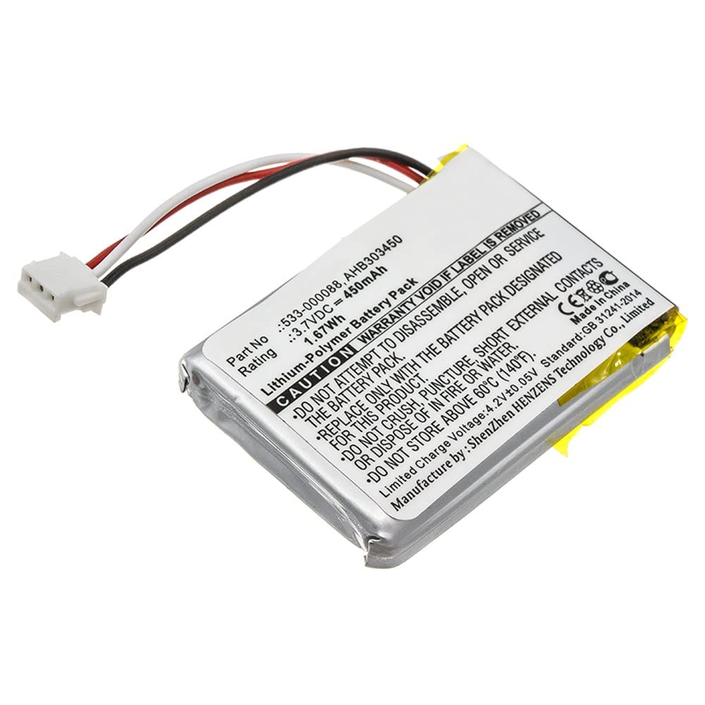 Synergy Digital Wireless Mouse Battery - 3.7V 450mAh Li-Polymer High Capacity Replacement for Logitech L/N 1412 & 533-000120 - Perfect for Office, Gaming, and Home Computer Use