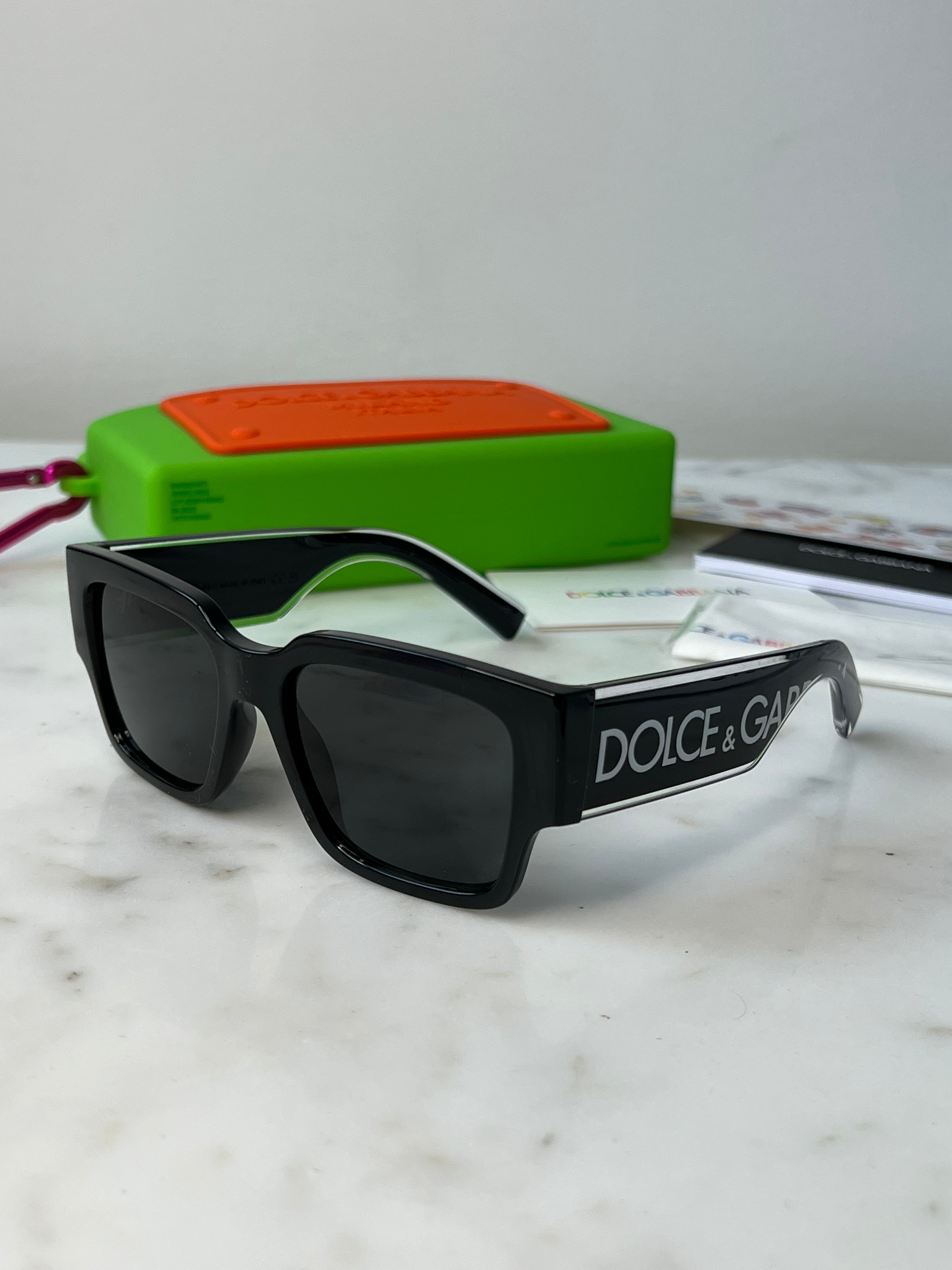 Dolce & Gabbana DX6004 Black Kids Sunglasses for Boys & Girls - UV Protection, Stylish Children's Shades for Outdoor Play, Beach & Summer Activities