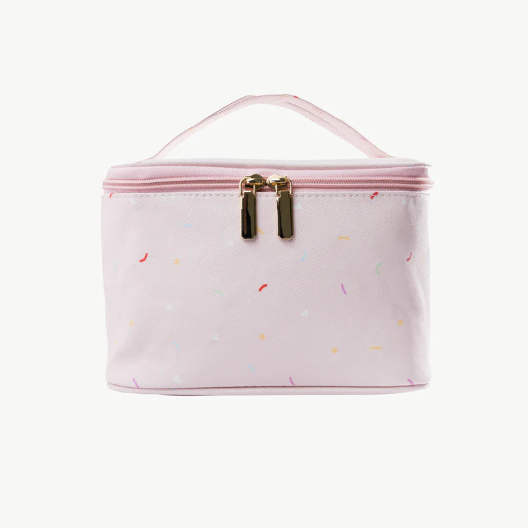 Oh Flossy Cosmetic Carry Case & Organizer - Travel Makeup Bag with Multiple Compartments for Cosmetics, Brushes, and Skincare - Perfect for Travel, Gym, and Daily Use