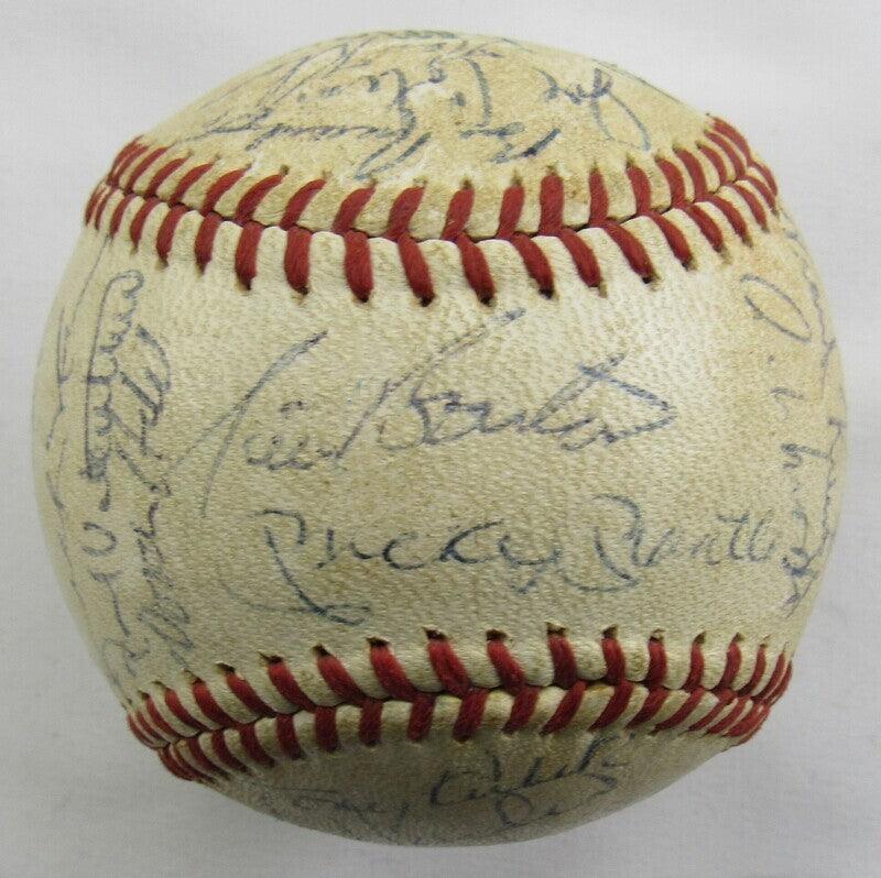 1965 Yankees Senators Angels Signed Baseball - Mickey Mantle & Roger Maris Autograph +27 Players - PSA/DNA Certified M09727 - Perfect for Baseball Memorabilia Collectors & Sports Fans Display