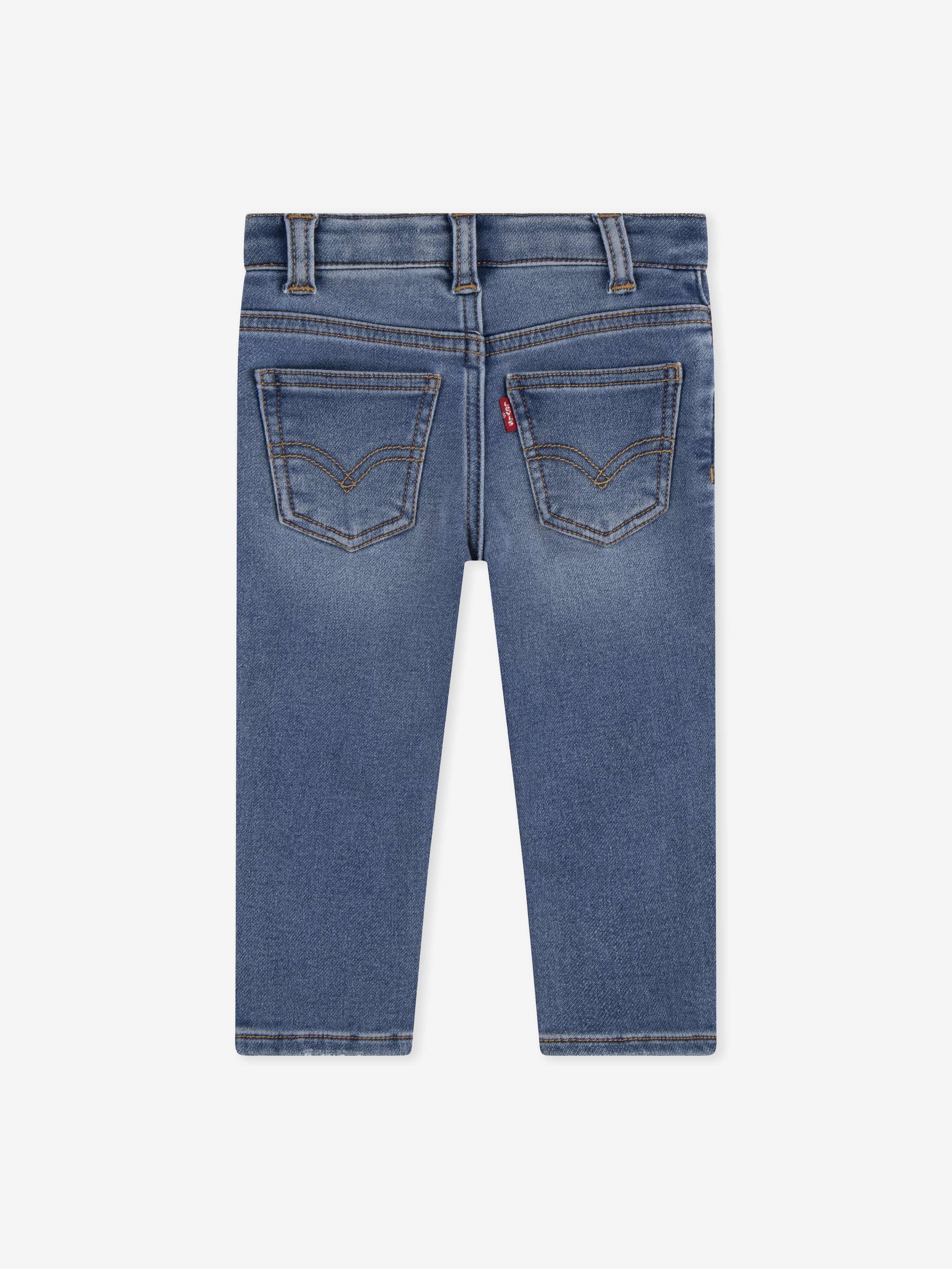 Baby Boys My First Jeans - Soft Stretch Denim Pants in Classic Blue | Perfect for Playtime, Daycare & First Outfits