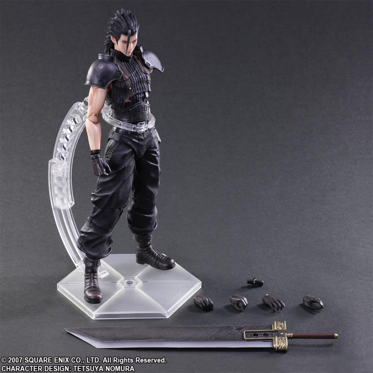 Crisis Core: Final Fantasy VII Zack Fair Play Arts Kai Action Figure - Highly Detailed Collectible Toy for FF7 Fans | Perfect for Display, Gaming Room Decor & Anime Merchandise Collection