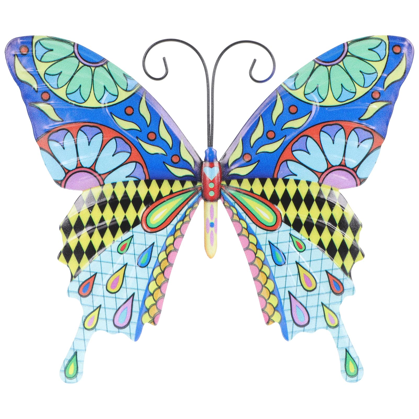 3D Metal Butterfly Wall Art Sculpture - Blue Butterfly Wall Decor for Home, Yard, Patio & Garden - Elegant Hanging Decoration for Outdoor & Indoor Spaces