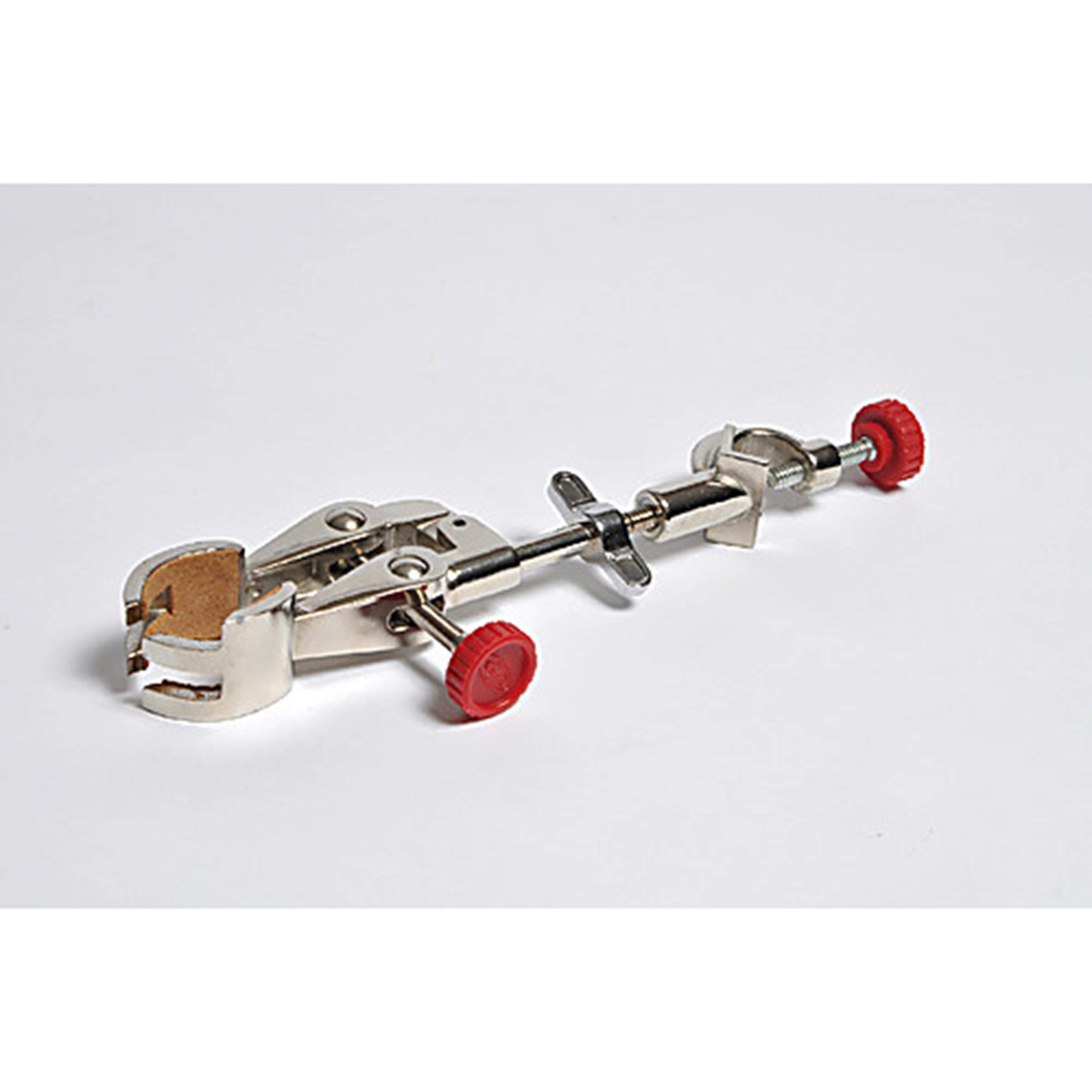 United Scientific Supplies CLFCORK2 4-Prong Extension Clamp with Boss Head - Laboratory Equipment for Secure Holding in Chemistry & Physics Experiments