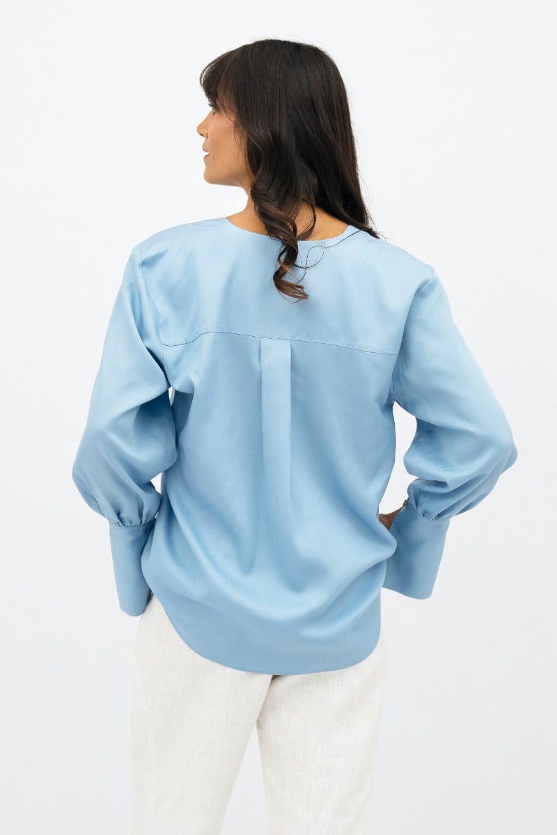 TENCEL™ Long Sleeve Shirt for Women - Breathable Summer Casual Top | Beach Vacation, Weekend Outings & Relaxing at Home