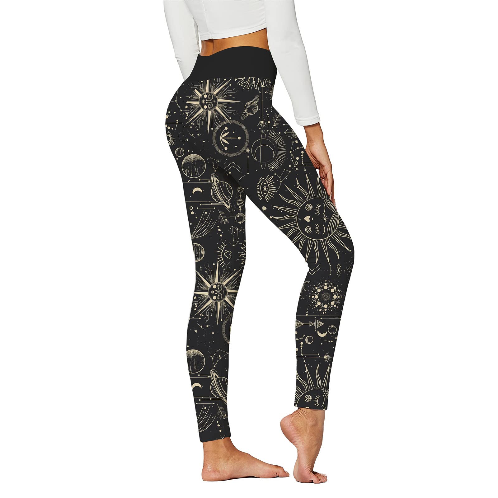 KCocoo Women's Yoga Pants - Buttery Soft High Waisted Workout Leggings for Running, Athletic & Yoga | Tummy Control 4-Way Stretch Printed Pants | Perfect for Gym, Lounge & Everyday Wear