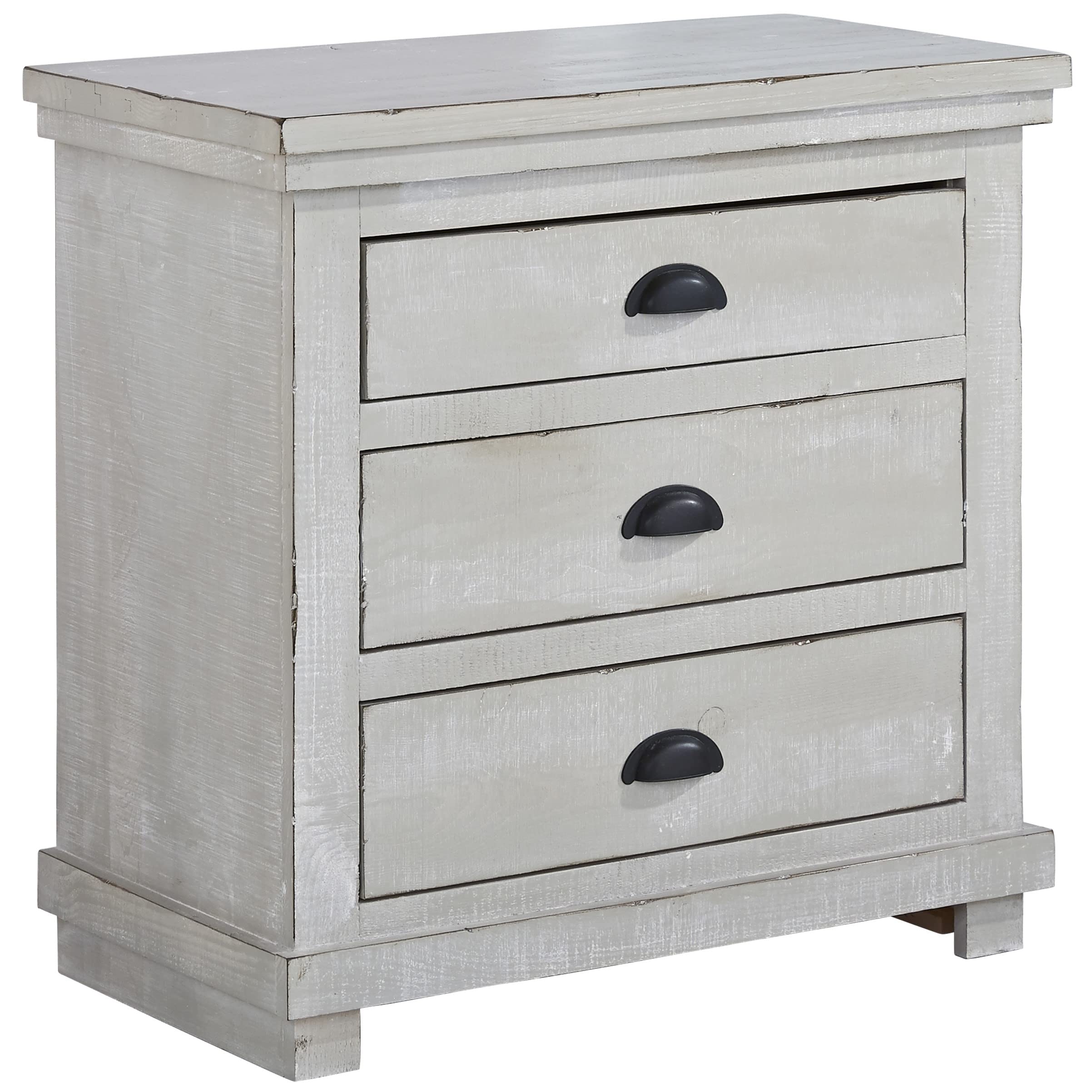 Progressive Willow Nightstand - Modern Grey Bedside Table with Storage Drawer | Perfect for Bedroom, Guest Room, or Dorm Decor