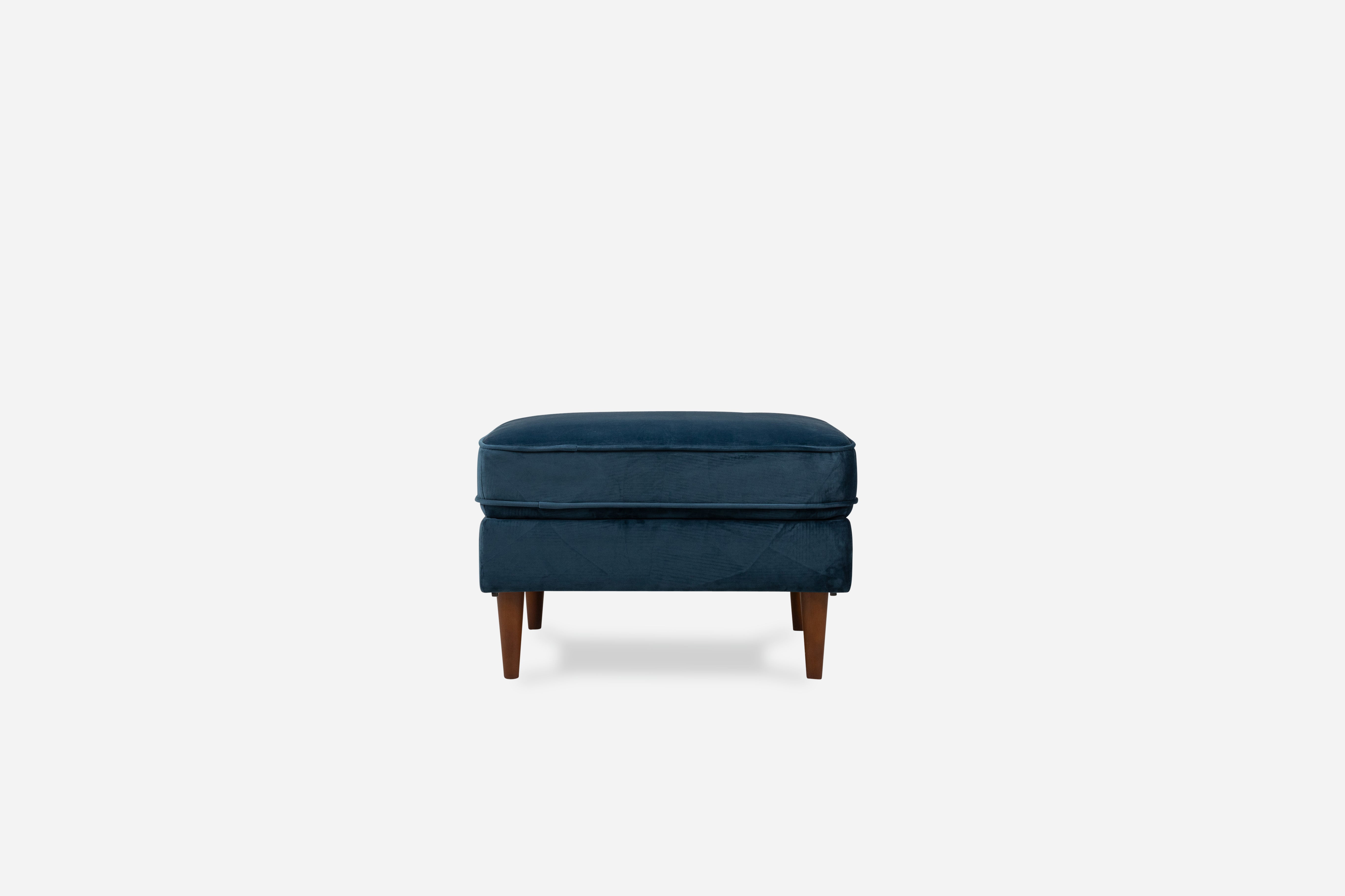Modern Ottoman Stool with Storage - Versatile Footrest, Coffee Table & Seat for Living Room, Bedroom & Office - Soft Upholstered Fabric, Sturdy Wooden Frame