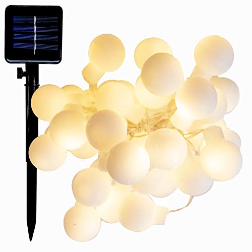 Solar White Ball - 25 Foot - Warm White