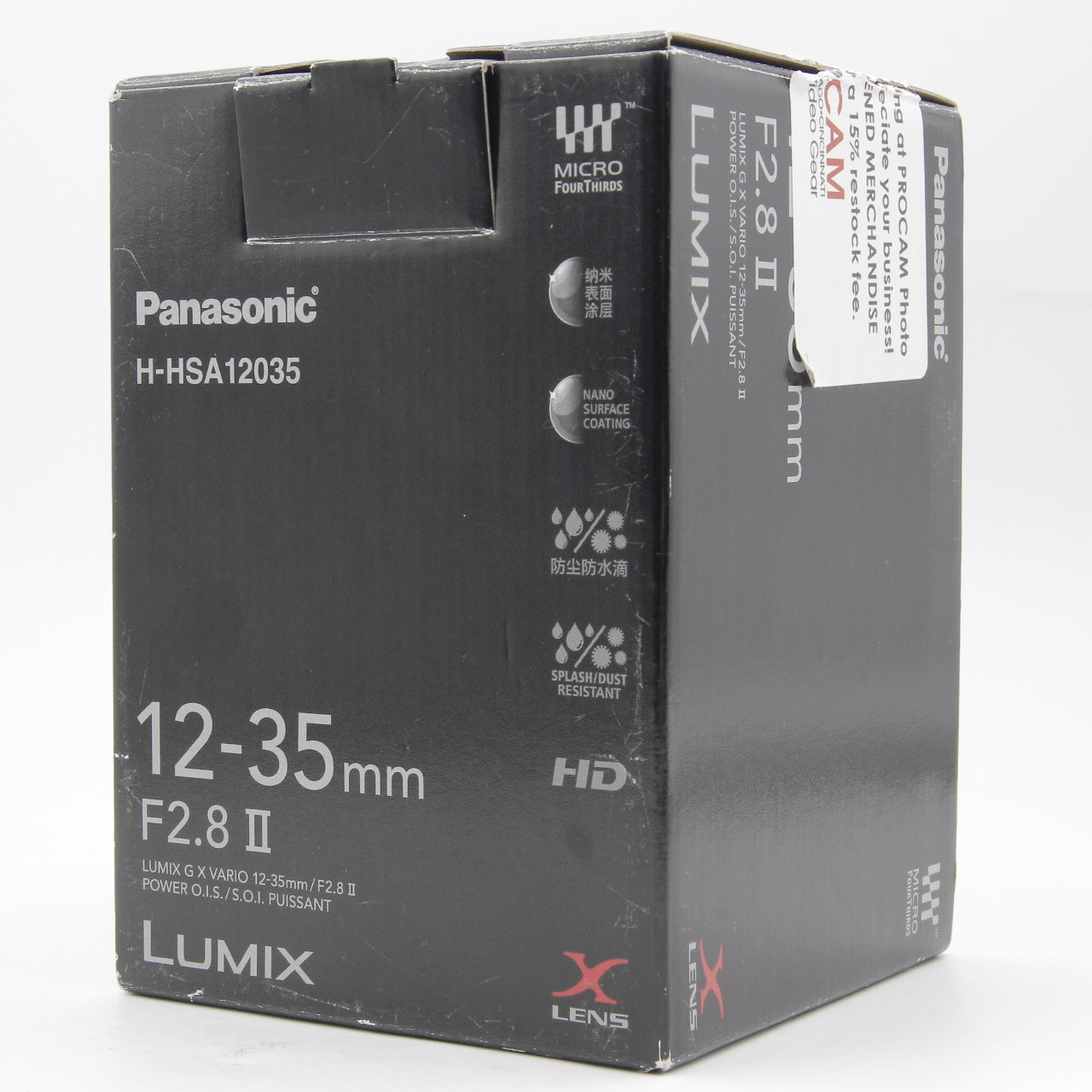 Panasonic Lumix G X Vario 12-35mm f/2.8 II ASPH POWER O.I.S. Lens - Excellent Open Box Condition - Perfect for Travel, Street & Portrait Photography