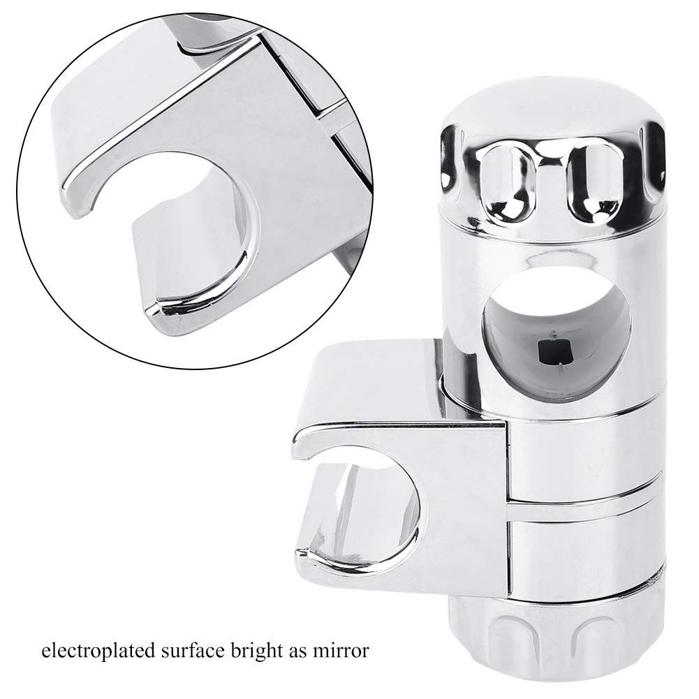 25mm Shower Head Bracket Holder - Replacement Shower Rail Clamp for Slide Shower Arms & Bars - Perfect for Bathroom Renovation & Handheld Shower Installation