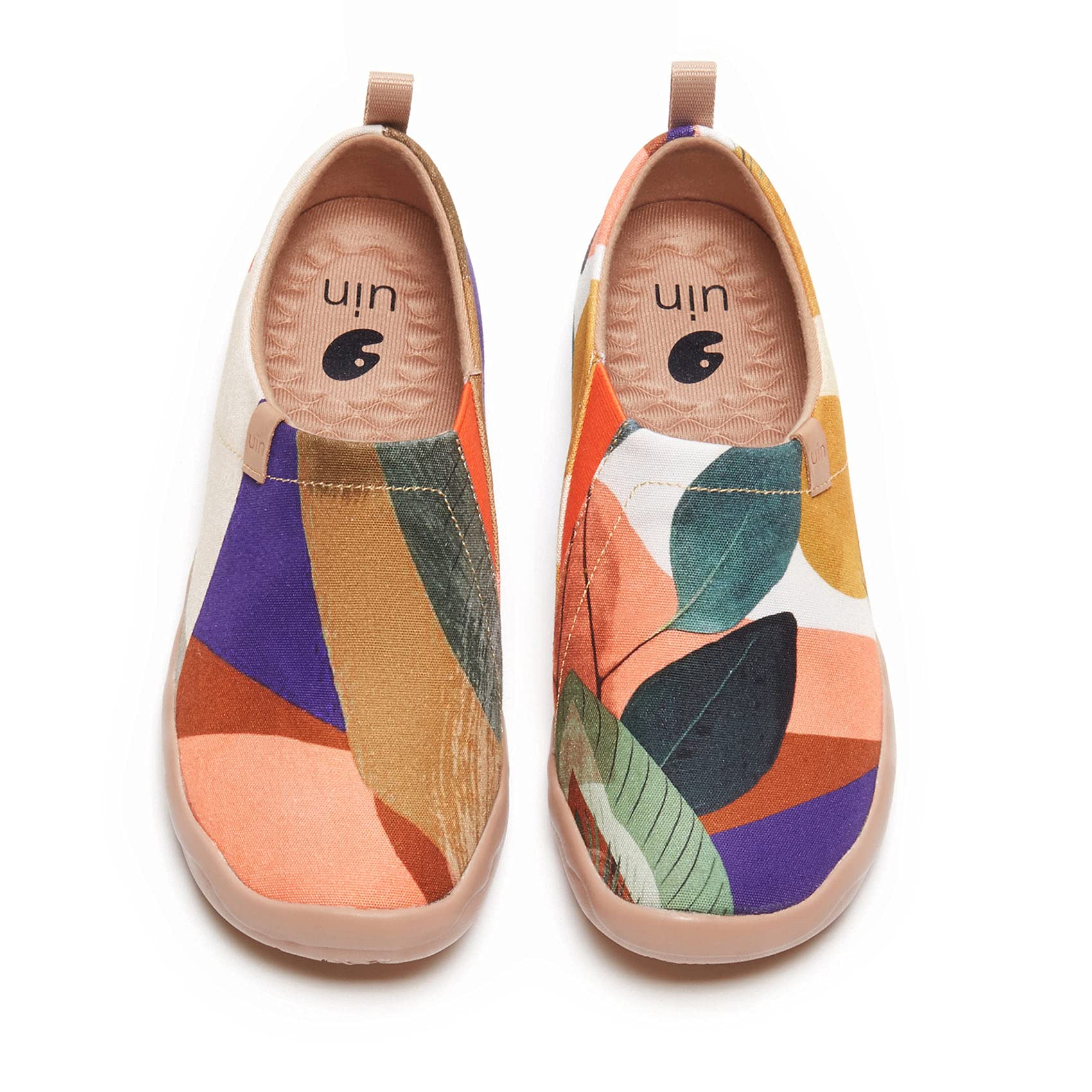 UIN Women's Art Travel Slip-On Loafers - Lightweight Breathable Casual Flats for Walking, Comfortable Slip On Shoes for Women | Perfect for Travel, Work & Everyday Wear