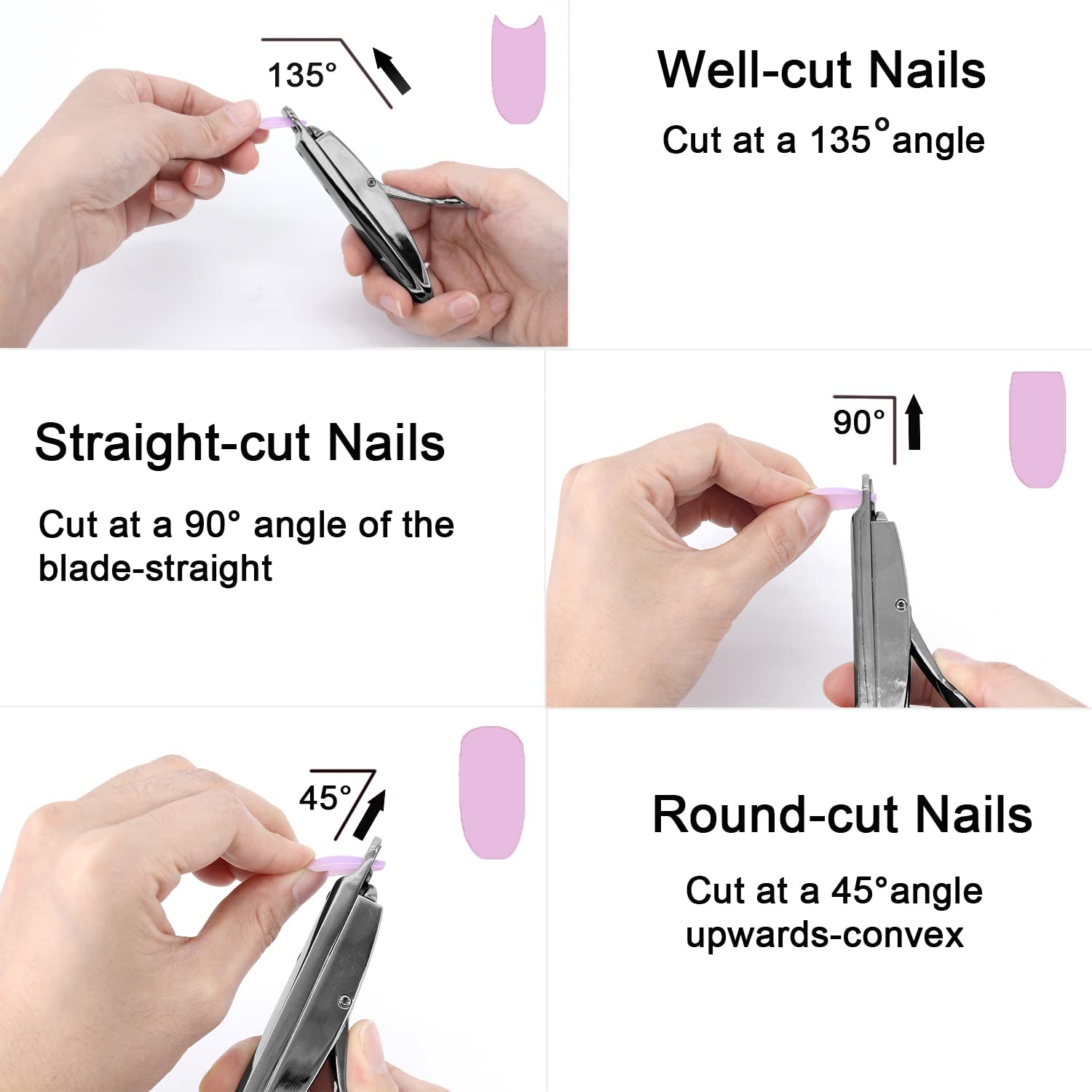 Professional Acrylic Nail Clipper & False Nail Tip Cutter - Portable Nail Trimmer for Artificial Tips, Acrylic Extensions & Manicures - Perfect for Nail Art, Salon & Home Use