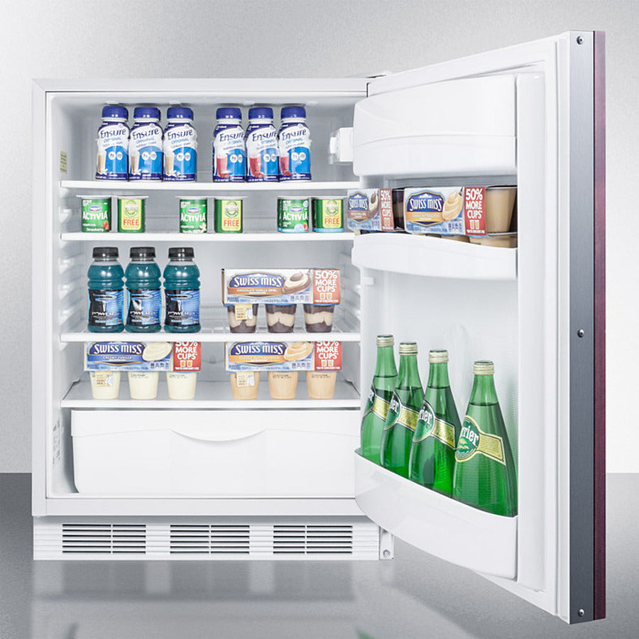Accucold 24 Inch Wide Built-In All Refrigerator with Integrated Door Frame - ADA Compliant (Model FF6WBI7IFADA) - Perfect for Modern Kitchens, Restaurants, and ADA-Compliant Commercial Spaces