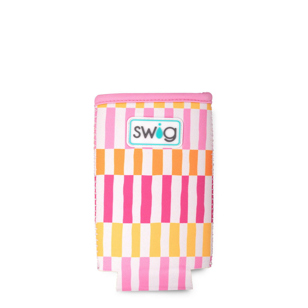 Sherbet Stripe Slim Can Cooler - Insulated Beverage Sleeve for Cans, Beer & Soda - Perfect for Pool Parties, BBQs & Outdoor Events