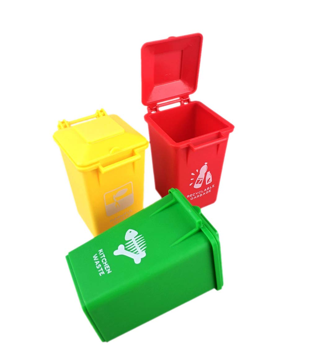 ABS Kids Push Toy Vehicles - Fun Trash Can Toy for Toddlers (Style 5) | Pretend Play, Early Learning & Indoor/Outdoor Playtime