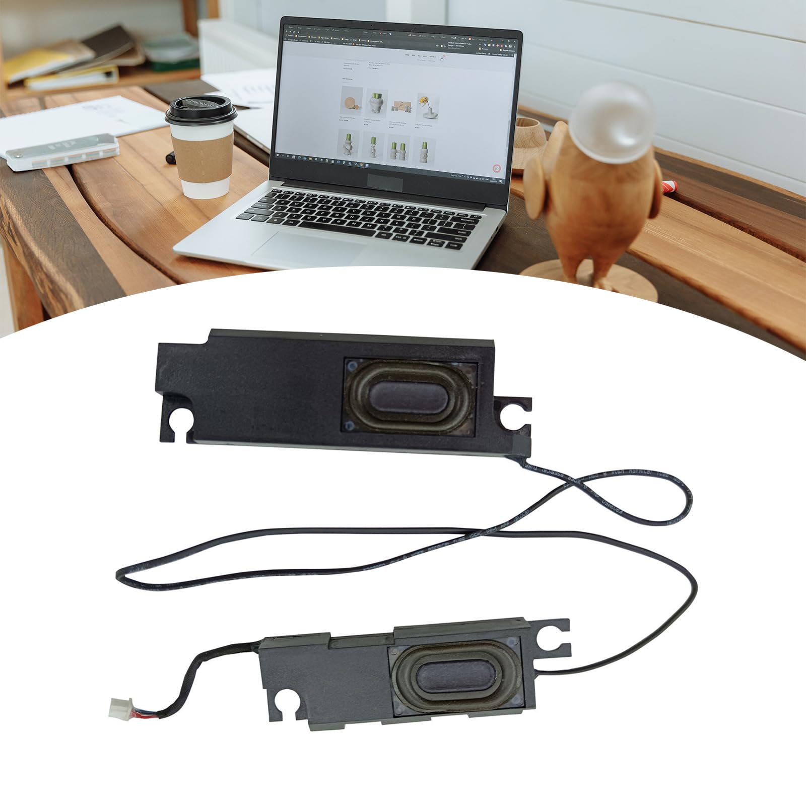 XIAHIOPT Laptop Speakers - Left & Right Channel Internal Replacement Speakers for Lenovo ThinkPad T470/A475/A485 (Black) | Perfect for Audio Repair & Laptop Upgrades