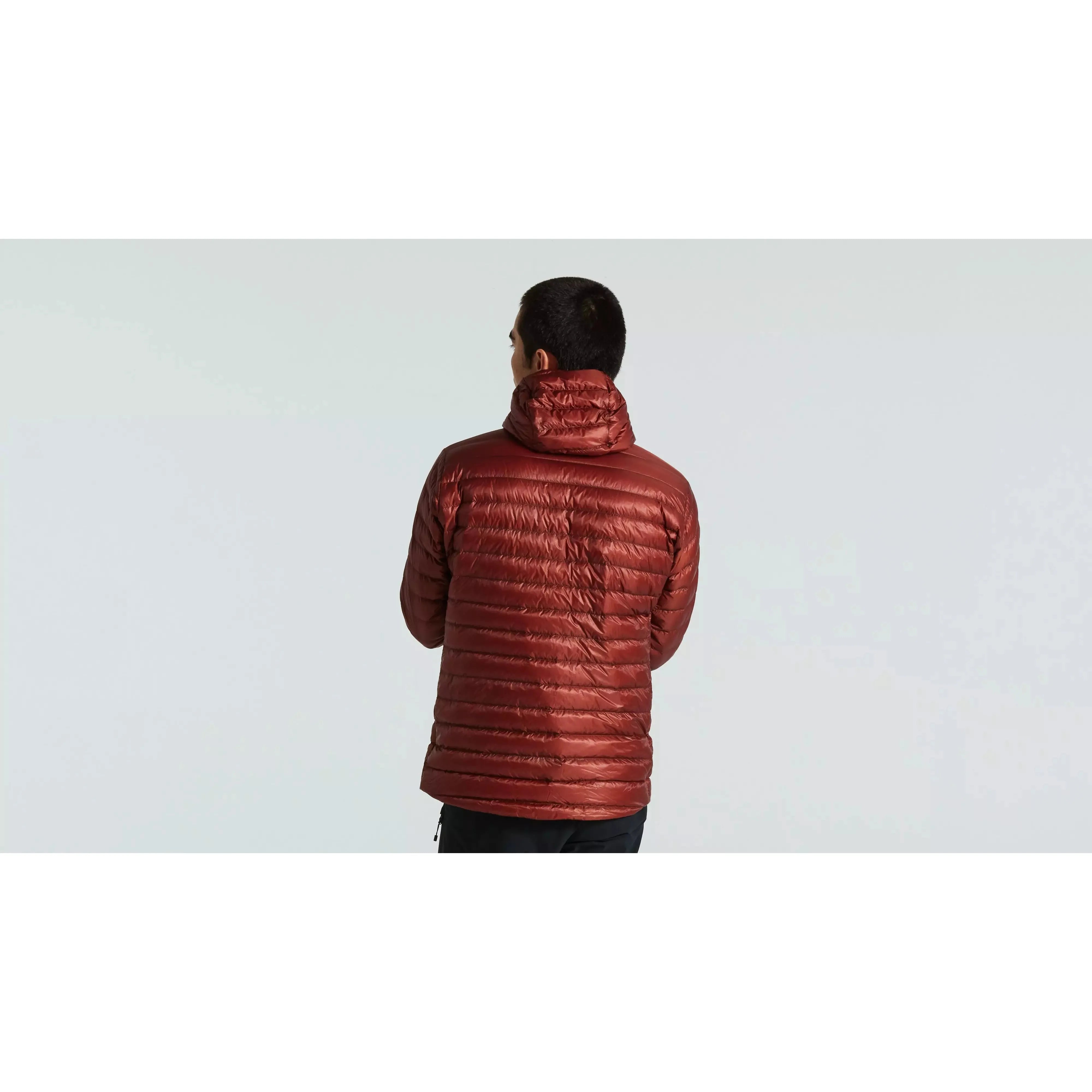 Lightweight Packable Down Jacket for Men - Rusted Red, Water-Resistant & Warm, Perfect for Hiking, Travel & Outdoor Adventures
