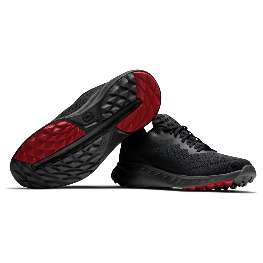 FootJoy Men's Flex XP Golf Shoes - Lightweight & Waterproof Spiked Golf Shoes for Men - Perfect for Walking the Course & All-Weather Play