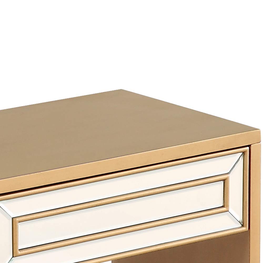Camden Isle Virginia Console Table with 2 Mirrored Drawers - Elegant Entryway Furniture for Hallway, Living Room & Bedroom Decor