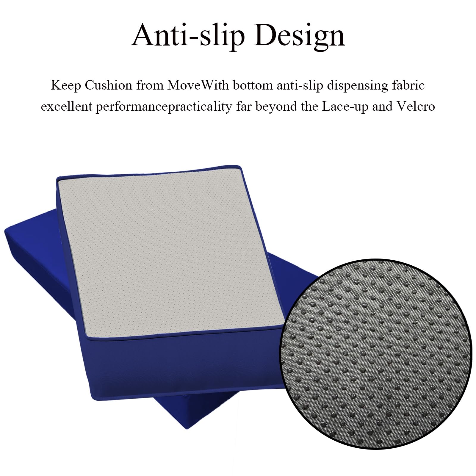 Waterproof Outdoor Loveseat Cushion Cover - Navy Blue (46x26x4/25x21 Inches) - Durable Patio Furniture Protector for Rain, Sun & Weather - Perfect for Deck, Garden, Poolside & Backyard Relaxation