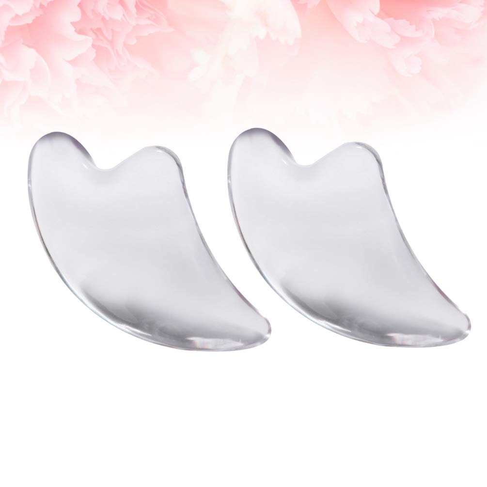 2pcs Gua Sha Facial Massage Tool Set - Jade & Rose Quartz Scraping Board for Skin Care, Lymphatic Drainage & Relaxation - Perfect for Home Spa, Anti-Aging Routine & Self-Care Rituals