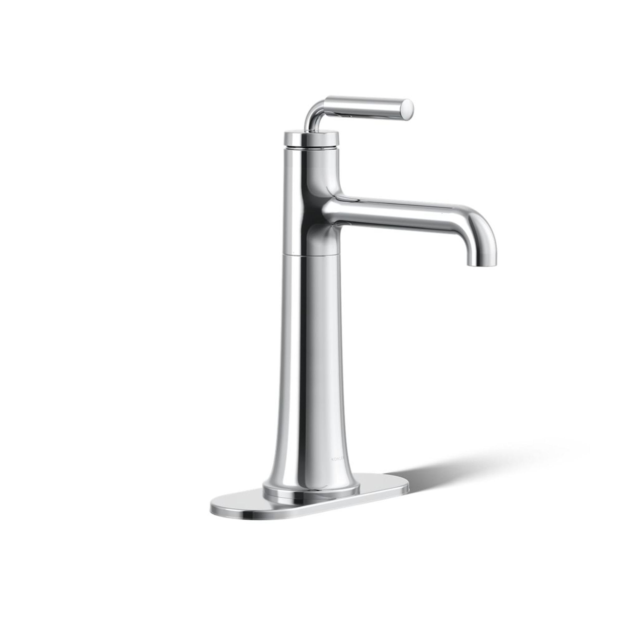 High Flow 1.2 GPM Single Handle Bathroom Sink Faucet - Modern Tall Spout Design for Vanity & Powder Room Installation