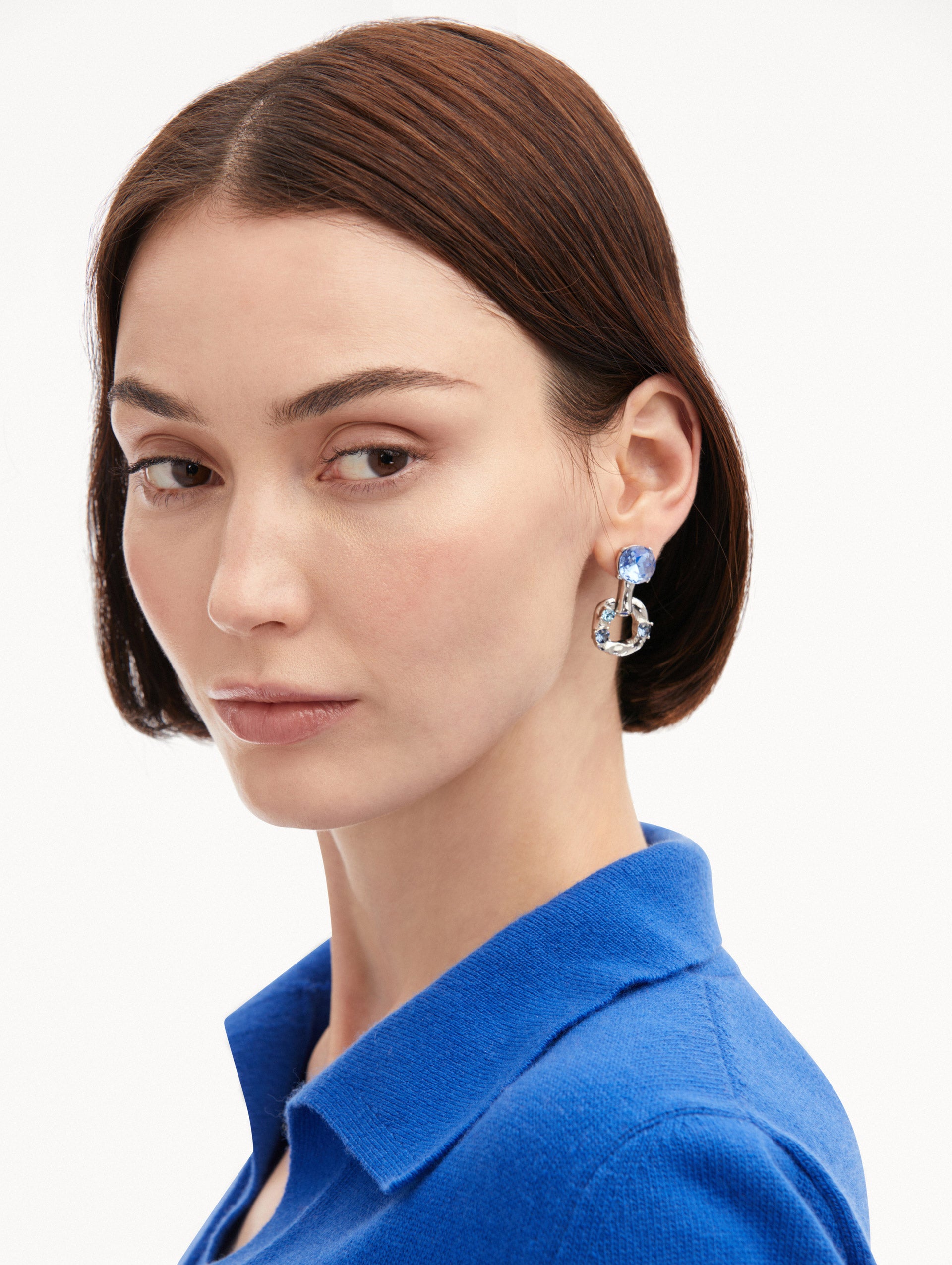 Trendy Scramble Chain Link Earrings for Women - Stylish Dangle Drop Earrings for Party, Wedding & Everyday Wear