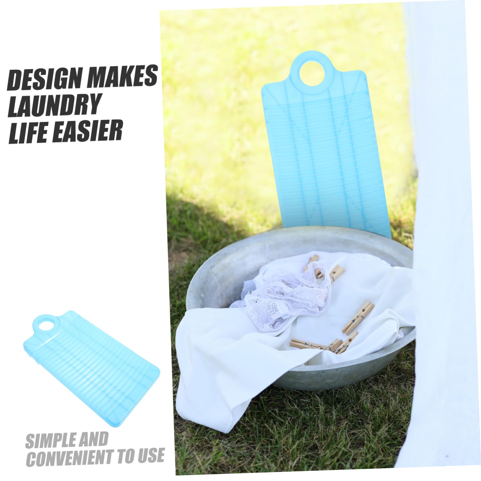 Portable Mini Washboard for Laundry - Compact Travel Washing Board for Clothes | Camping, RV Trips & Emergency Use