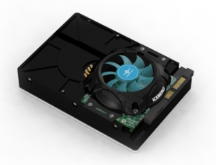 Vantec iCEBERQ Hard Drive Cooler - External HDD Cooling Fan for PC, Laptop, Gaming & Server - Keep Your Hard Drive Cool & Extend Lifespan - Perfect for Gaming Rigs, Data Centers & Workstations