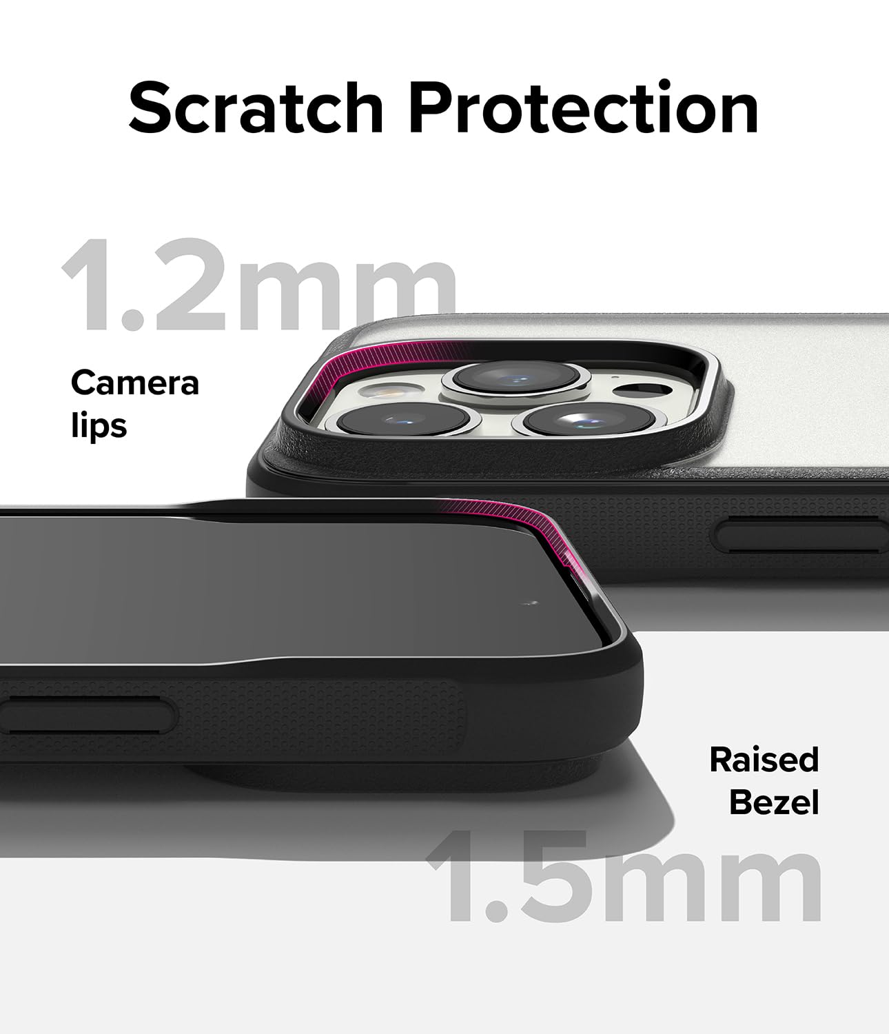 Ringke Fusion Bold iPhone 15 Pro Max Case - Shockproof Translucent Matte Black Cover with Anti-Yellowing & Anti-Fingerprint Coating | Durable Frame Design for Enhanced Grip Protection | Perfect for Outdoor Activities, Work & Daily Use