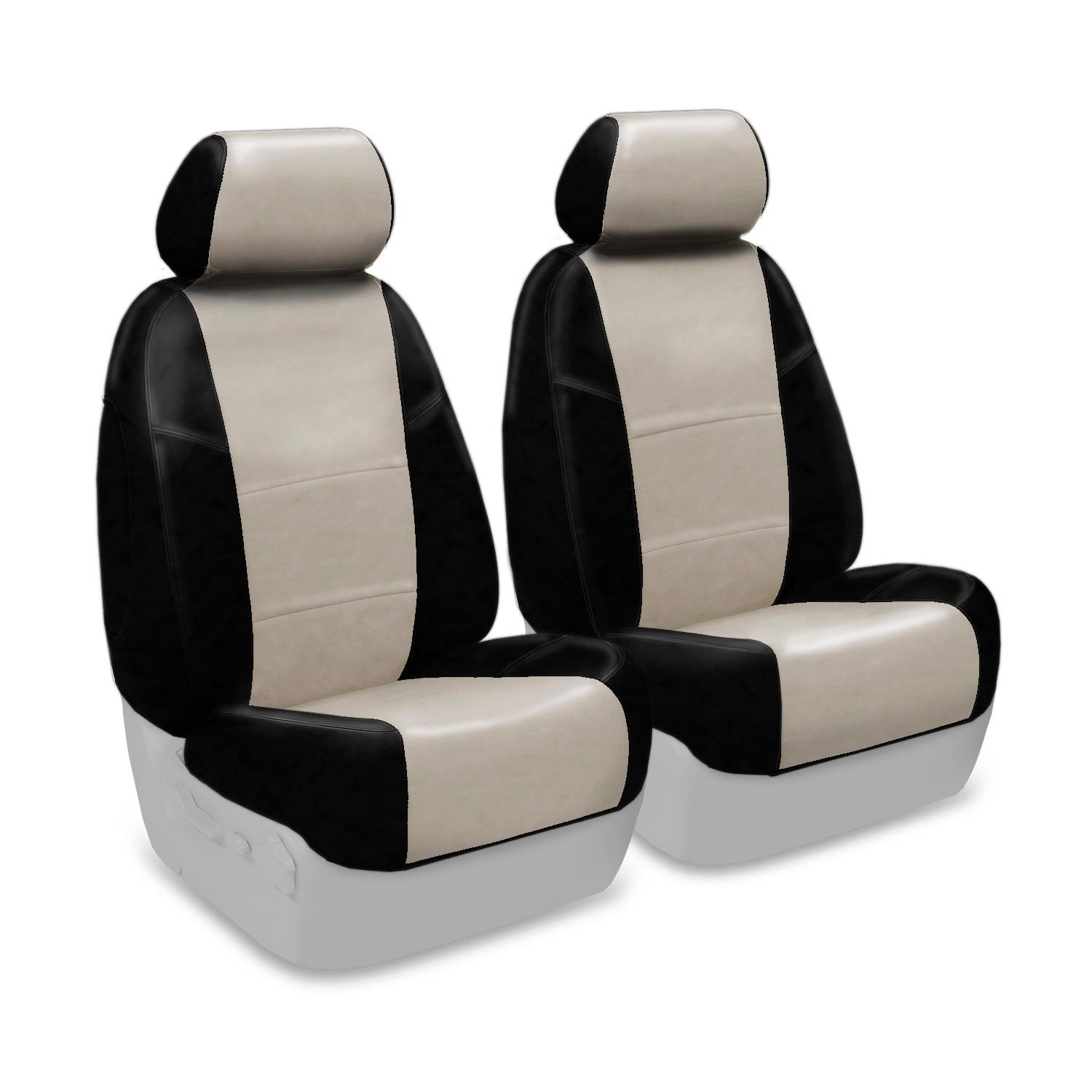Premium Custom Fit Leatherette Seat Cover for Mazda CX-5 (2017-2023) - 50/50 Bucket Design in Cashmere & Black | Car Interior Protection & Comfort Upgrade for Daily Commute & Road Trips