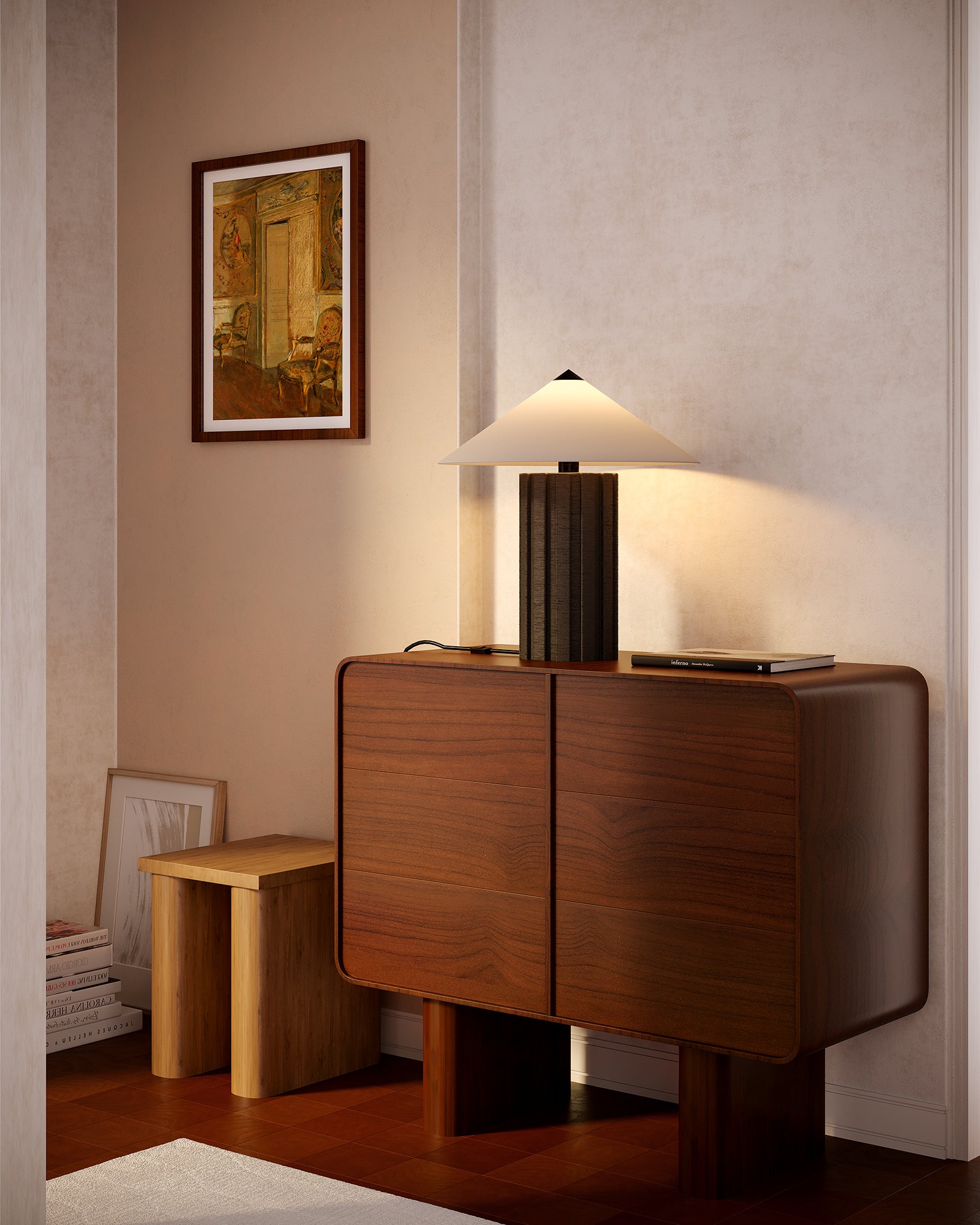 Elegant Jasmine Table Lamp for Bedroom & Living Room - Modern Home Decor Lighting for Reading & Relaxation