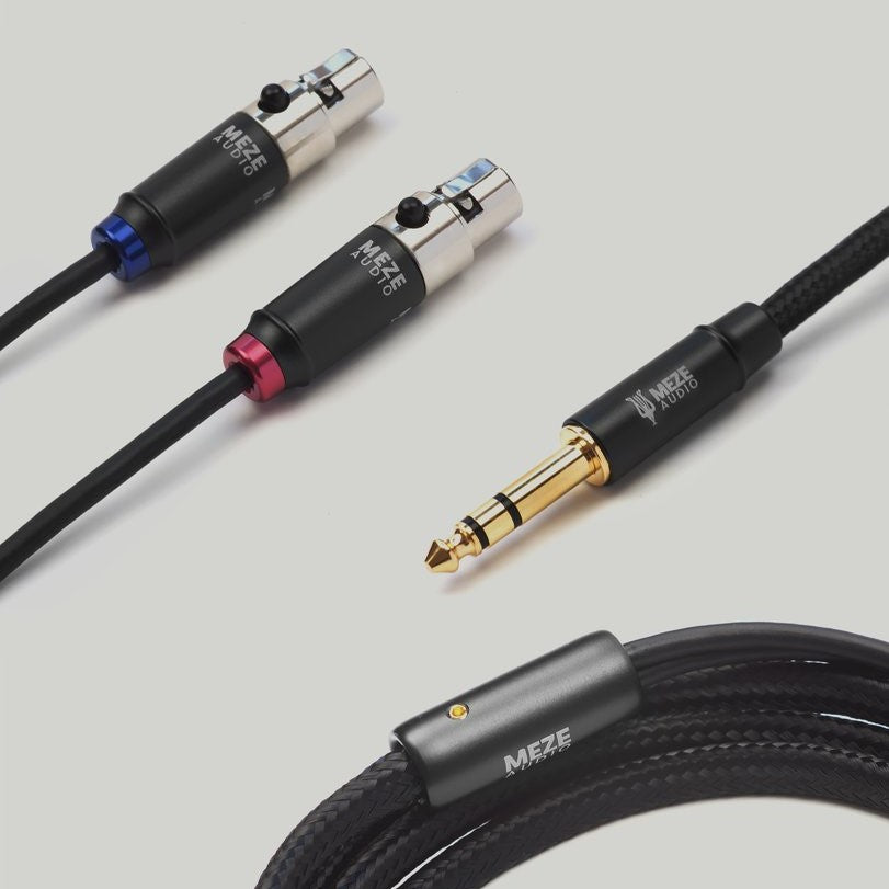 Premium Meze Mini XLR OFC Audio Cable for Elite & Empyrean Headphones - High-Quality Sound for Audiophiles, Studio & Home Listening