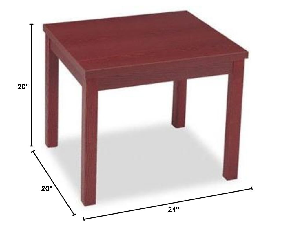 HON Laminate Occasional Side Table, 24x20x20 Inches, Set of 2 - Modern End Table for Living Room, Bedroom & Office Use