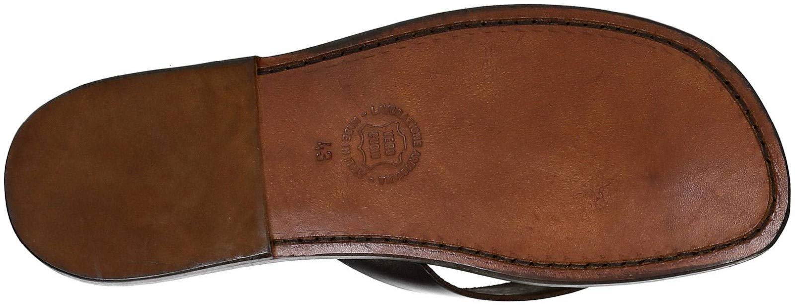 Gianluca Handcrafted Men's Leather Slippers - Artisan Made Genuine Leather House Shoes for Comfort & Style - Perfect for Indoor Lounging & Spa Relaxation