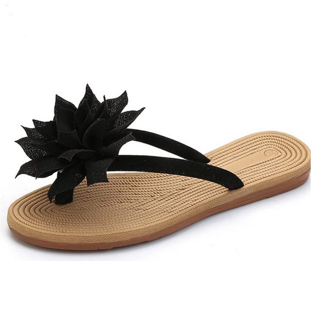 JOYBI Women's Summer Beach Slippers - Comfortable Clip-Toe Flower Sandals with Anti-Slip Sole | Casual Flip Flops for Vacation, Poolside, and Outdoor Relaxation
