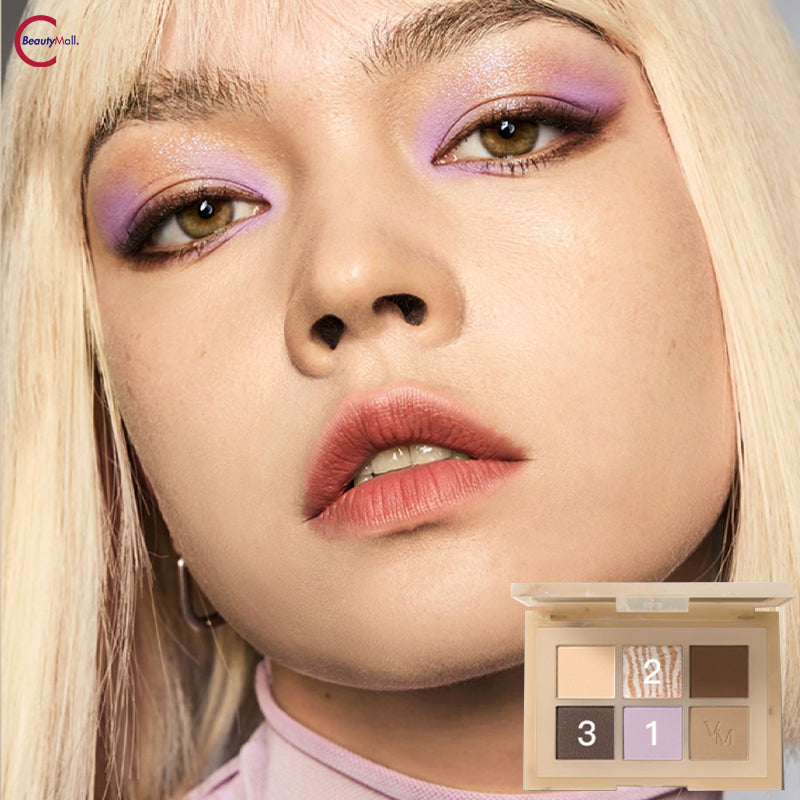 VENUS MARBLE 5+1 Comprehensive Eyeshadow Palette - Professional Makeup Kit with 6 Highly Pigmented Shades for Day & Night Looks - Perfect for Parties, Weddings & Everyday Wear