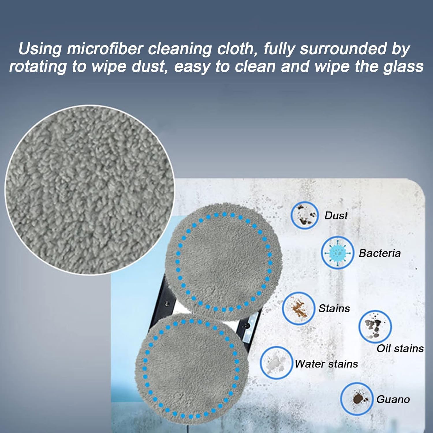 Automatic Window Cleaning Robot with Water Spray & 5200Pa Suction - Smart Electric Window Washer with Remote Control - Perfect for High-Rise Windows, Glass Doors, and Skylights