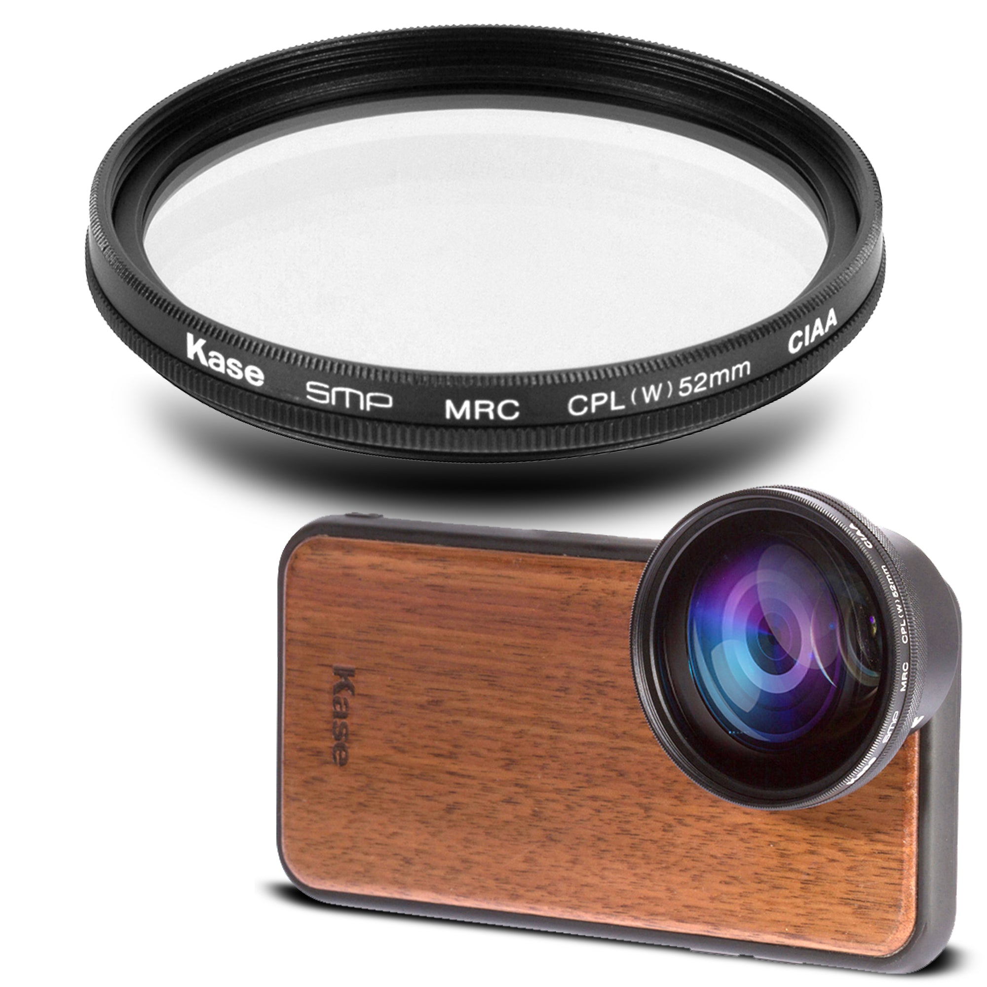 Kase 52mm CPL II Circular Polarizing Filter - Professional HD Multi-Coated Lens Filter for DSLR & Mirrorless Cameras - Reduce Glare & Enhance Colors for Landscape, Travel & Outdoor Photography