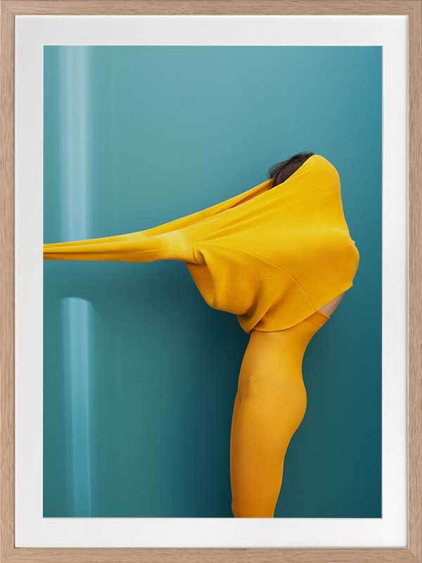 Distorted Framed Art Print - Modern Abstract Wall Decor for Living Room, Bedroom & Office - Unique Home & Office Decoration