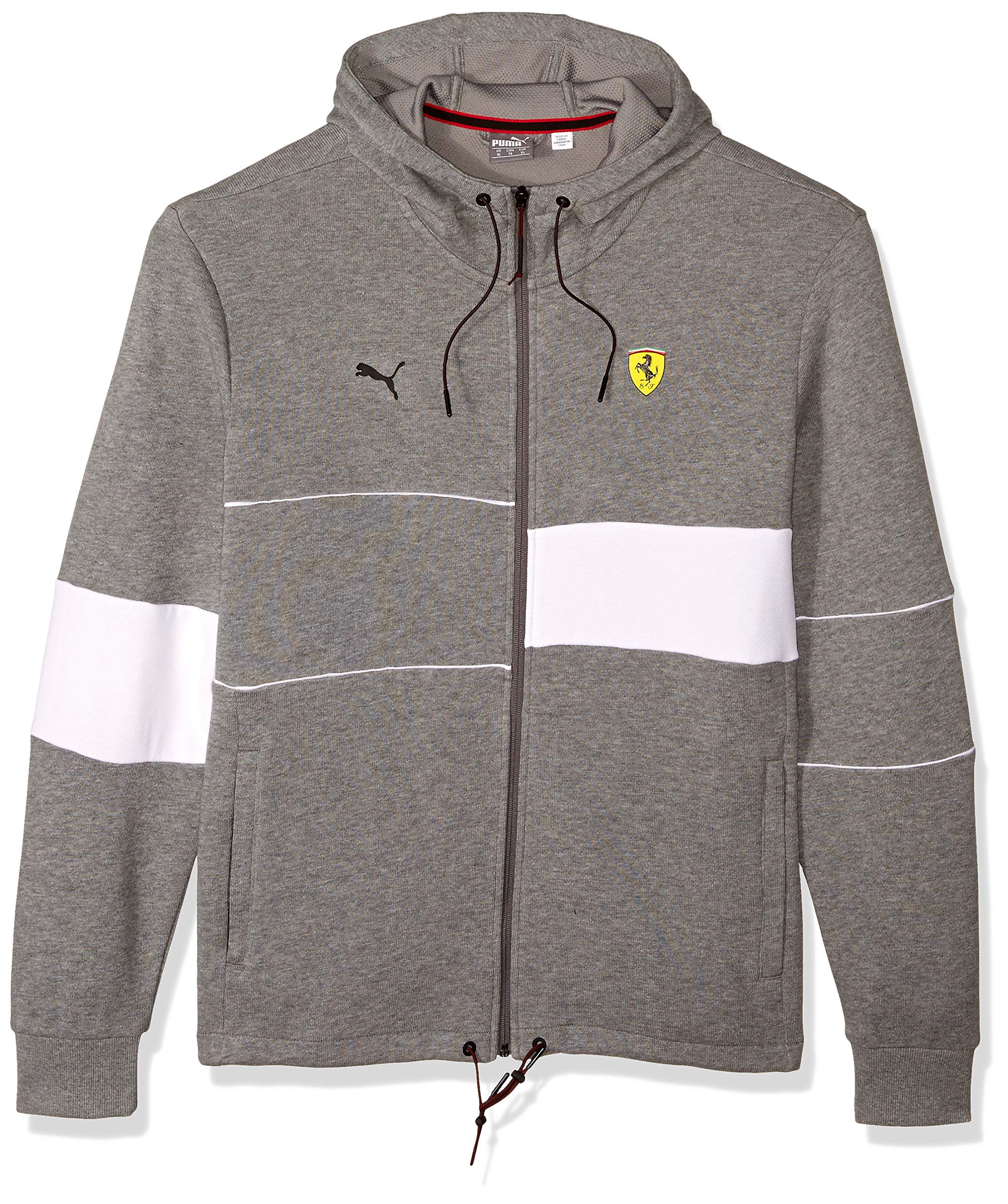 PUMA Men's Scuderia Ferrari Hooded Jacket - Lightweight Windbreaker for Running, Training & Outdoor Sports - Official Ferrari Racing Collection